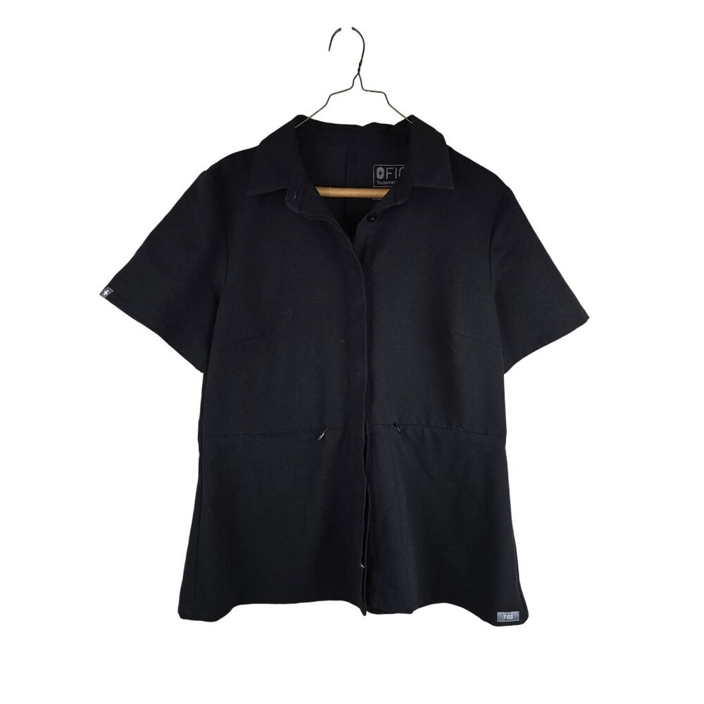 Figs Scrub Top Womens‎ Medium Technical Collection Two Pocket Medical Uniform